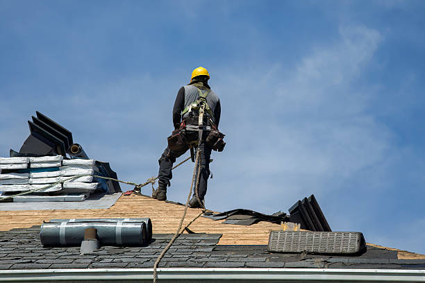 Professional Gutter Installation technician working in Christchurch, VA